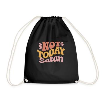 Pas Satan aujourd’hui - Sac de sport léger - noir - Devant