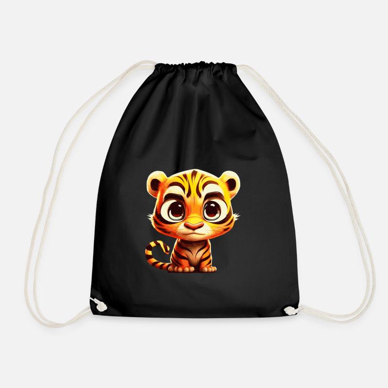 Tiger - Drawstring Bag - black