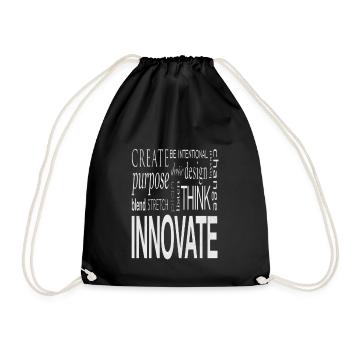 Créer un design Innover - Sac de sport léger - noir - Devant