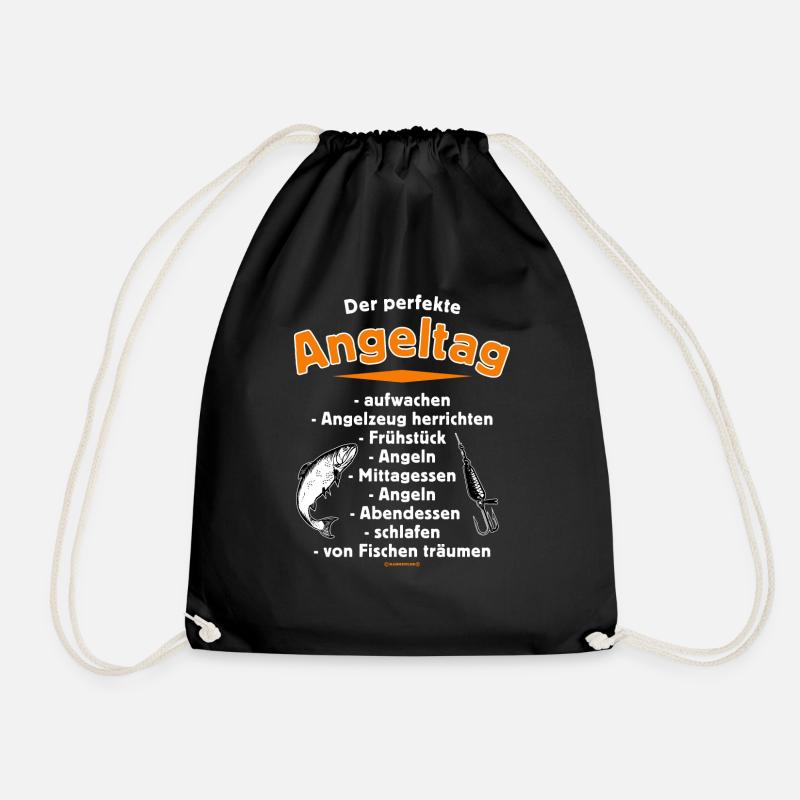 FID - der perfekte Angeltag - das Original powered - Turnbeutel - Schwarz