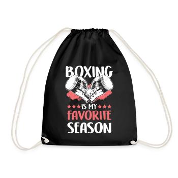 Boxing sport boxing - Drawstring Bag - black - Front