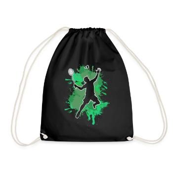 Badminton - Drawstring Bag - black - Front