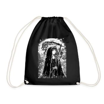 Anime Grim Reaper - Drawstring Bag - black - Front