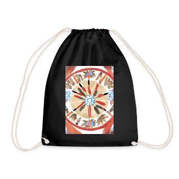 Rêve de bison - Sac de sport léger - noir - Devant