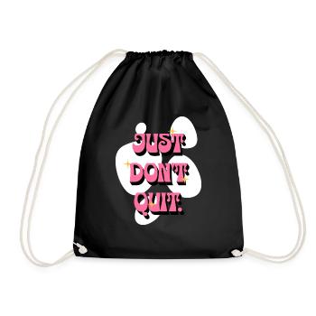 N’abandonnez pas les affirmations positives Femmes roses - Sac de sport léger - noir - Devant
