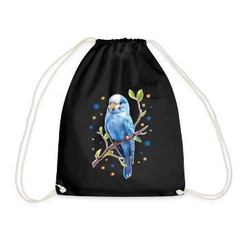 Étoiles de perruche - Sac de sport léger - noir - Devant