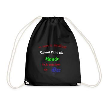 Le meilleur Grand Papa du monde - Sac de sport léger - noir - Devant