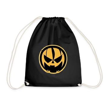Spooky Pumpkin Halloween Icon - Drawstring Bag - black - Front