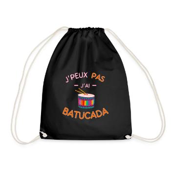 I can't I have Batucada - Drawstring Bag - black - Front