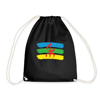 DRAPEAU AMAZIGH BERBERE YIFINAGH - Sac de sport léger - noir - Devant