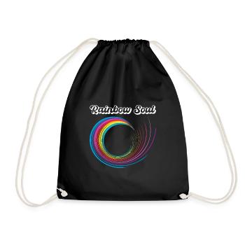 Rainbow soul Geschenkidee - Turnbeutel - Schwarz - Vorne
