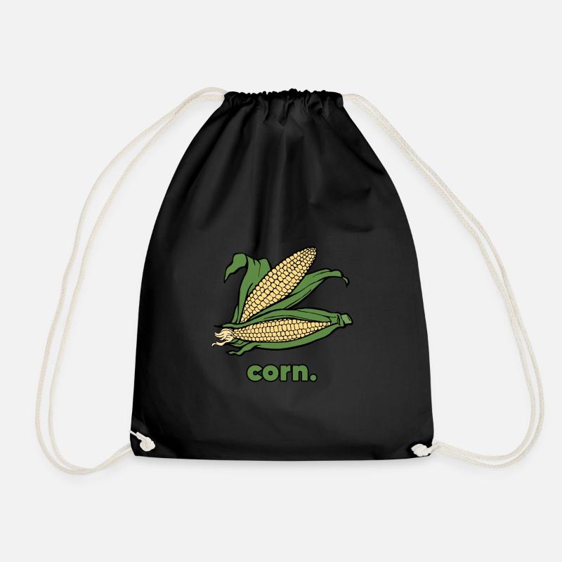 Corn | vegetable - Drawstring Bag - black