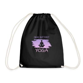 Yoga - Turnbeutel - Schwarz - Vorne