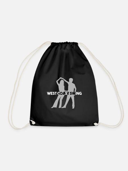 West Coast Swing Paartanz Design - Turnbeutel - Schwarz