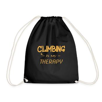 Klettern - Climbing - Turnbeutel - Schwarz - Vorne
