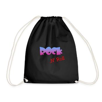 Rock n Roll - Turnbeutel - Schwarz - Vorne