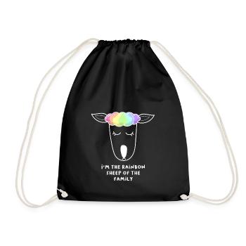 Moutons arc-en-ciel moutons arc-en-ciel LGBTQ - Sac de sport léger - noir - Devant