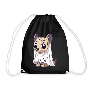 Hyène Halloween Bande dessinée Fantôme - Sac de sport léger - noir - Devant