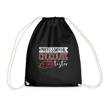 Chocolate Chocolate SweetCandy Chocolate Table - Drawstring Bag - black - Front