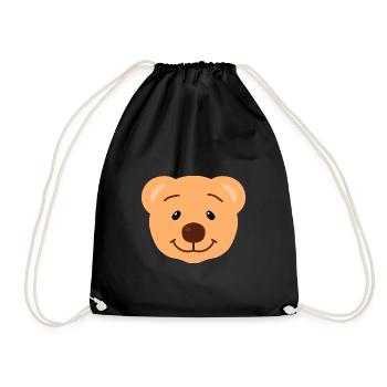 Teddy - Drawstring Bag - black - Front