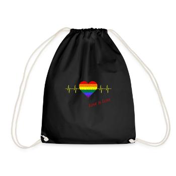 Lgbtq - Turnbeutel - Schwarz - Vorne