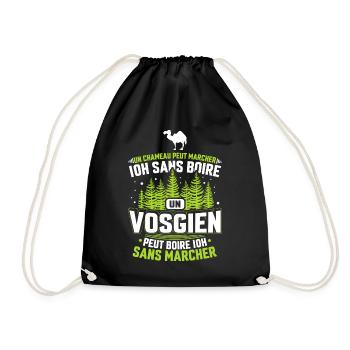 Humoristique vosgien les Vosges région humour - Sac de sport léger - noir - Devant