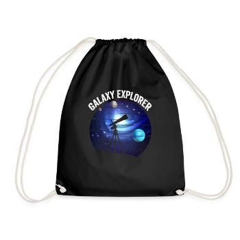 Galaxy Explorer : la passion de l’astrophotographie - Sac de sport léger - noir - Devant
