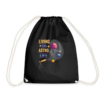 The Astro Life Life - Drawstring Bag - black - Front
