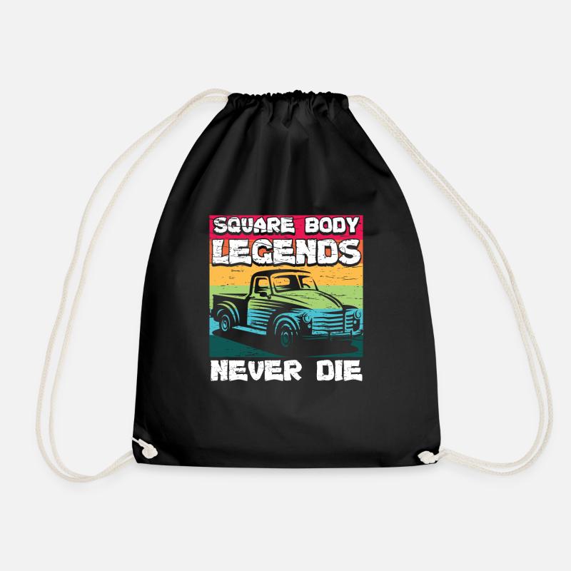 Square Body Legends Nie Vergessen - Turnbeutel - Schwarz
