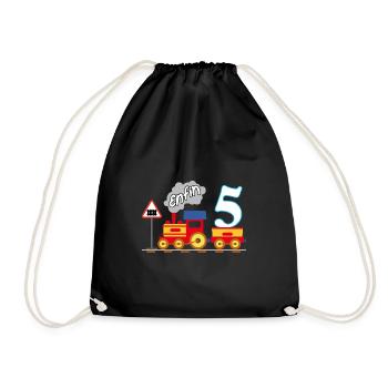 Cinquième anniversaire, enfin 5 ans - Sac de sport léger - noir - Devant