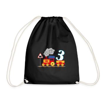 Troisième anniversaire, enfin 3 ans - Sac de sport léger - noir - Devant