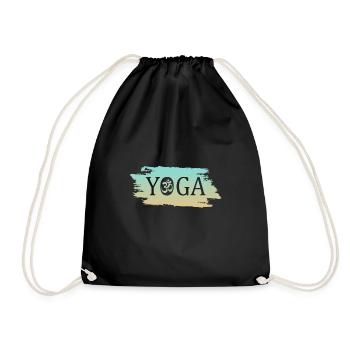 Yoga Om - Turnbeutel - Schwarz - Vorne