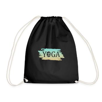 Yoga Om - Turnbeutel - Schwarz - Vorne