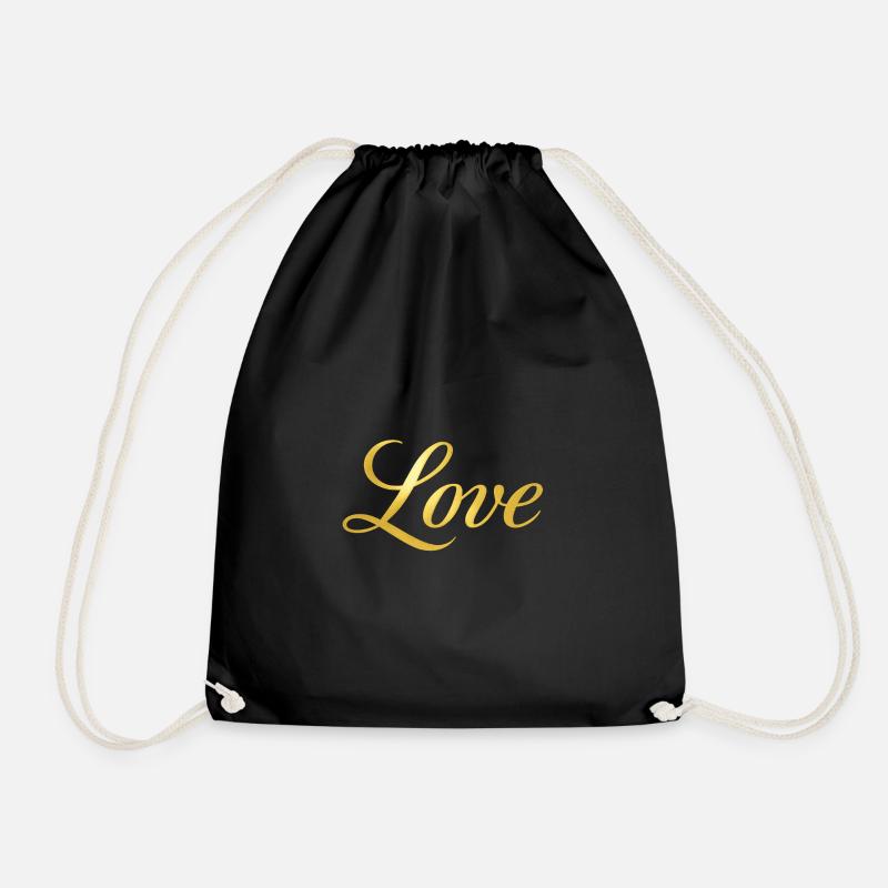NEW -- Love & Light:  A Timeless Collection! - Drawstring Bag - black