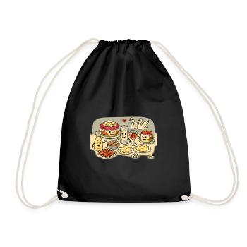 Swan Lake Holidays - Drawstring Bag - black - Front