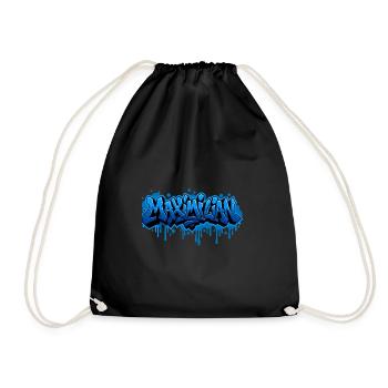 Graffiti MAXIMILIAN Name Gift Ideal Printabl - Drawstring Bag - black - Front