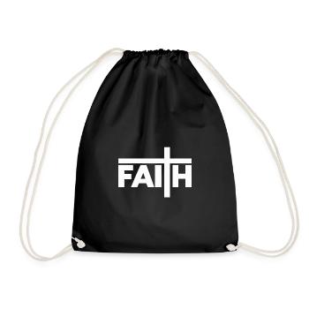 Faith - Turnbeutel - Schwarz - Vorne