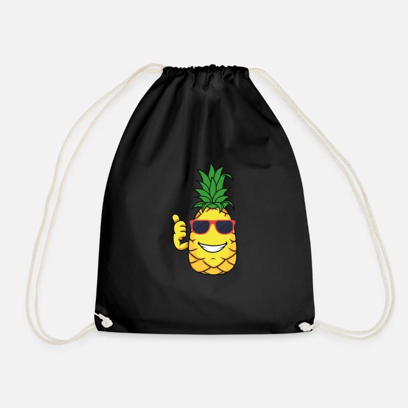 Pineapple - Turnbeutel - Schwarz