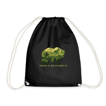 Sustainability - Drawstring Bag - black - Front