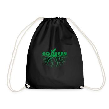 Sustainability - Drawstring Bag - black - Front