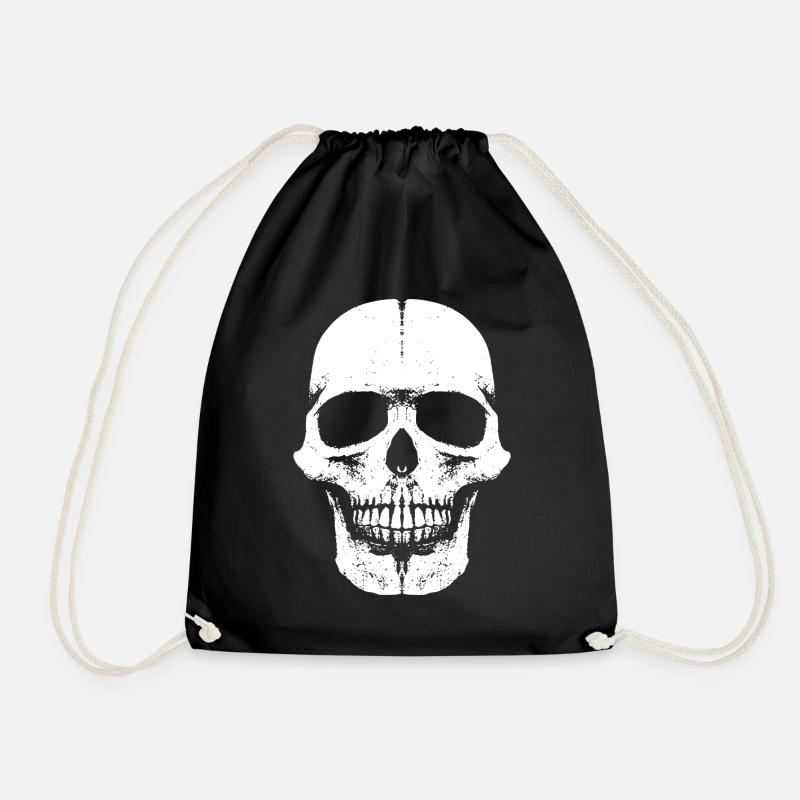 Skull Head Fun - 666 - Schädel - Sac de sport léger - noir
