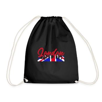 London - Turnbeutel - Schwarz - Vorne