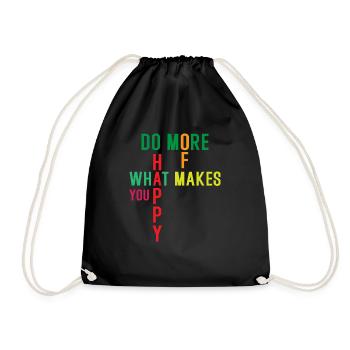 Faites plus de ce qui vous rend heureux - Sac de sport léger - noir - Devant