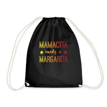 mamacita needs a margarita - Turnbeutel - Schwarz - Vorne