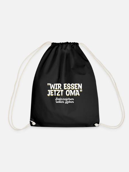 Oma Deutsch Lehrer Geschenk - Turnbeutel - Schwarz
