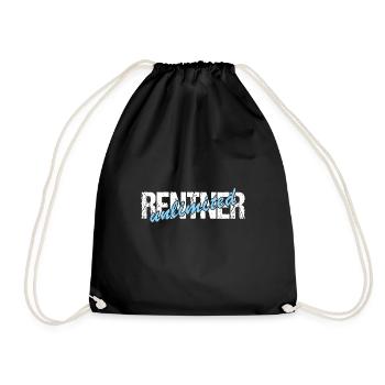 Rentner unlimited 2025 - Turnbeutel - Schwarz - Vorne