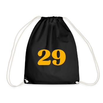 29 - Drawstring Bag - black - Front