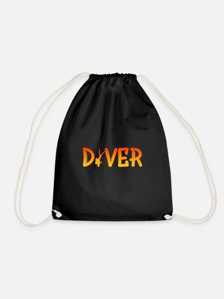 Diver - Turnbeutel - Schwarz