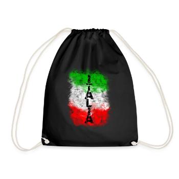 italia - Turnbeutel - Schwarz - Vorne