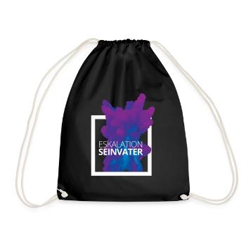 Eskalation sein Vater Design - Turnbeutel - Schwarz - Vorne